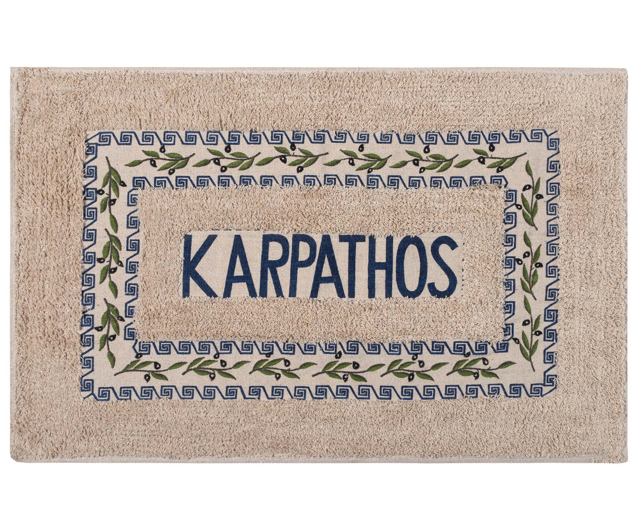 Πατάκι ελιά Κάρπαθος (50cm x 80cm) μπλέ