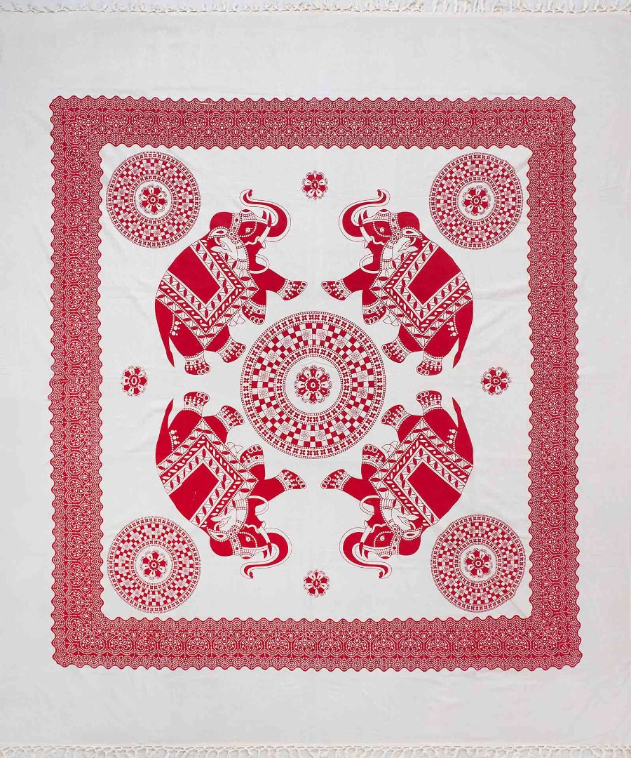 Pestemal διπλό (220cm x 240cm) 1κόκκινο