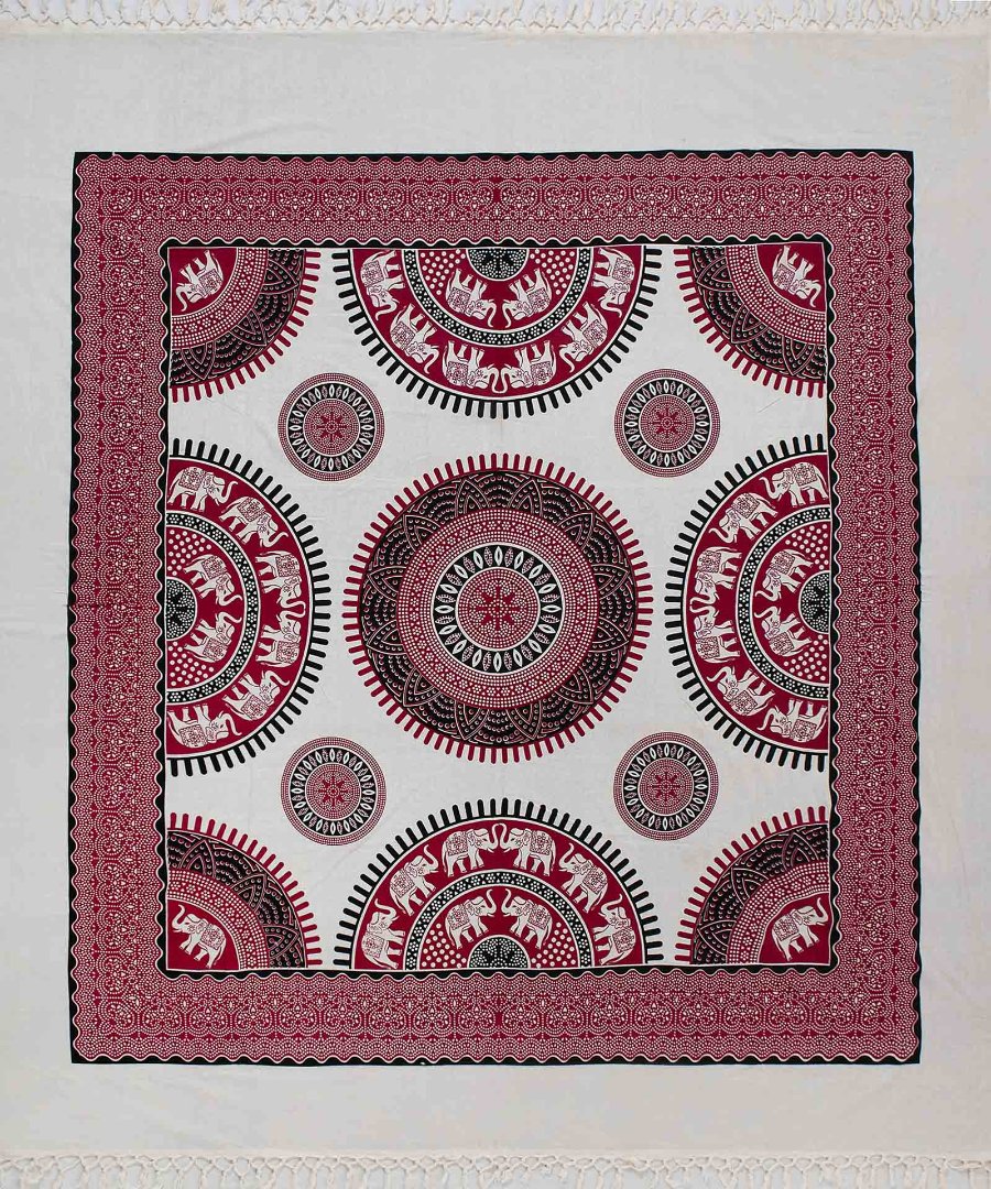 Pestemal διπλό (220cm x 240cm) 8 κόκκινο