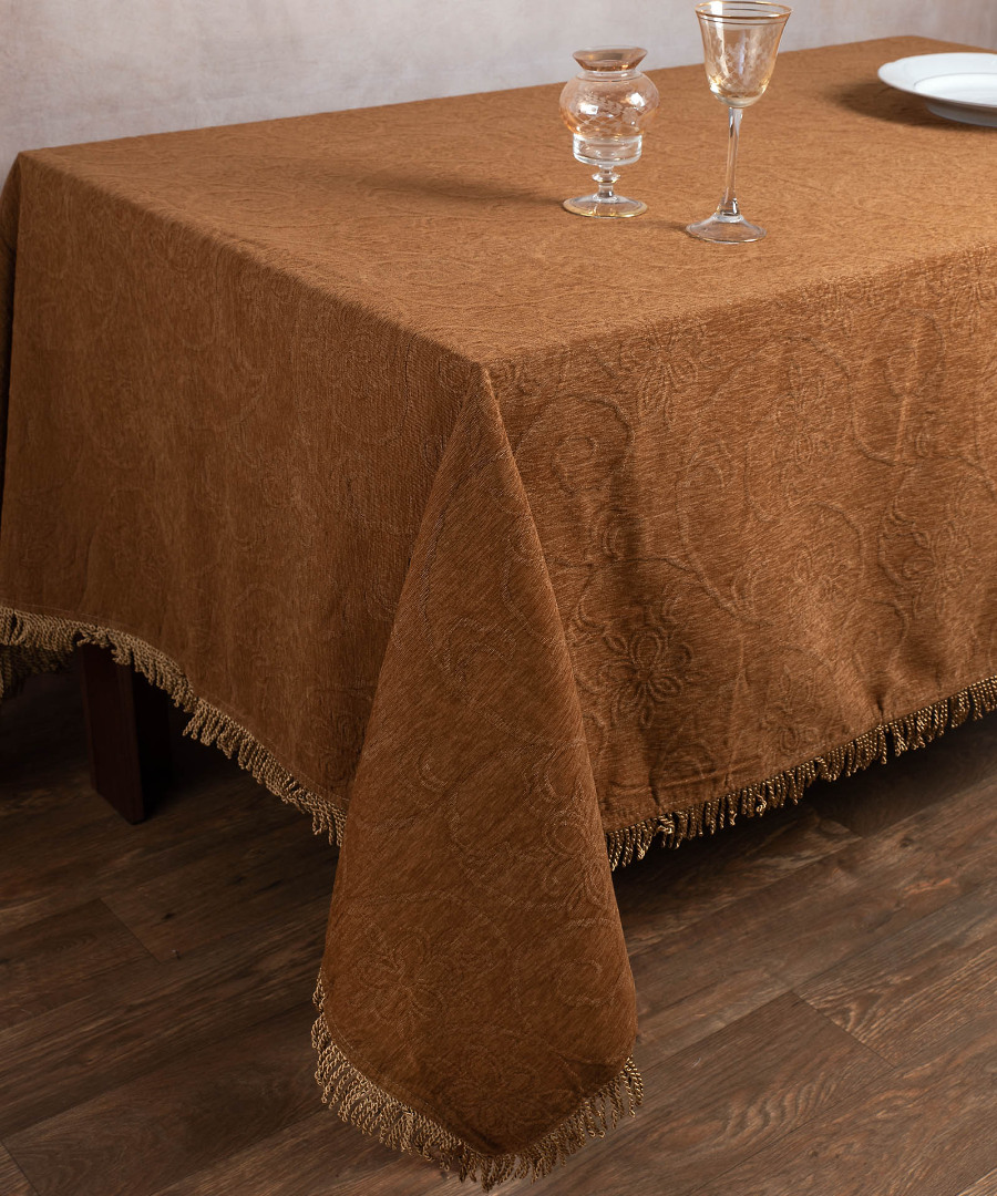 Σενίλ τραπεζομάντηλο 055 (200cm x 240cm) χρυσό