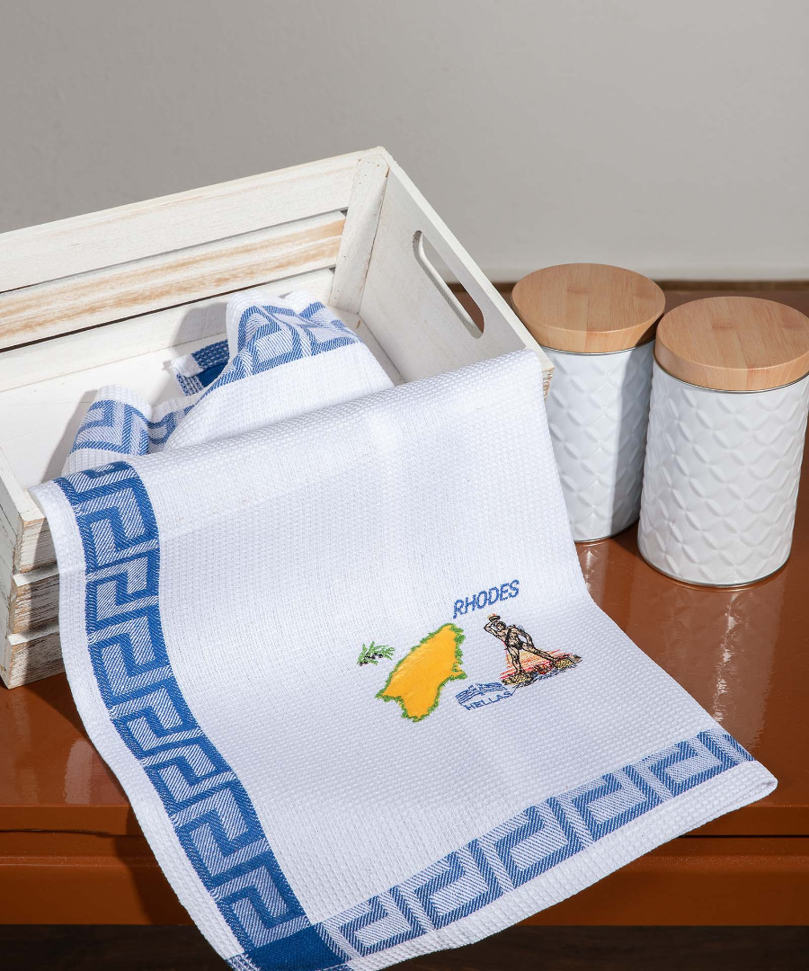 Σετ 12 τεμαχίων ποτηρόπανα (40cm x 60cm) RHODES