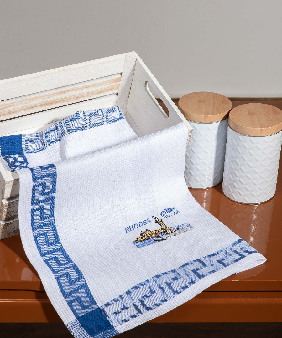 Σετ 12 τεμαχίων ποτηρόπανα (40cm x 60cm) RHODES1