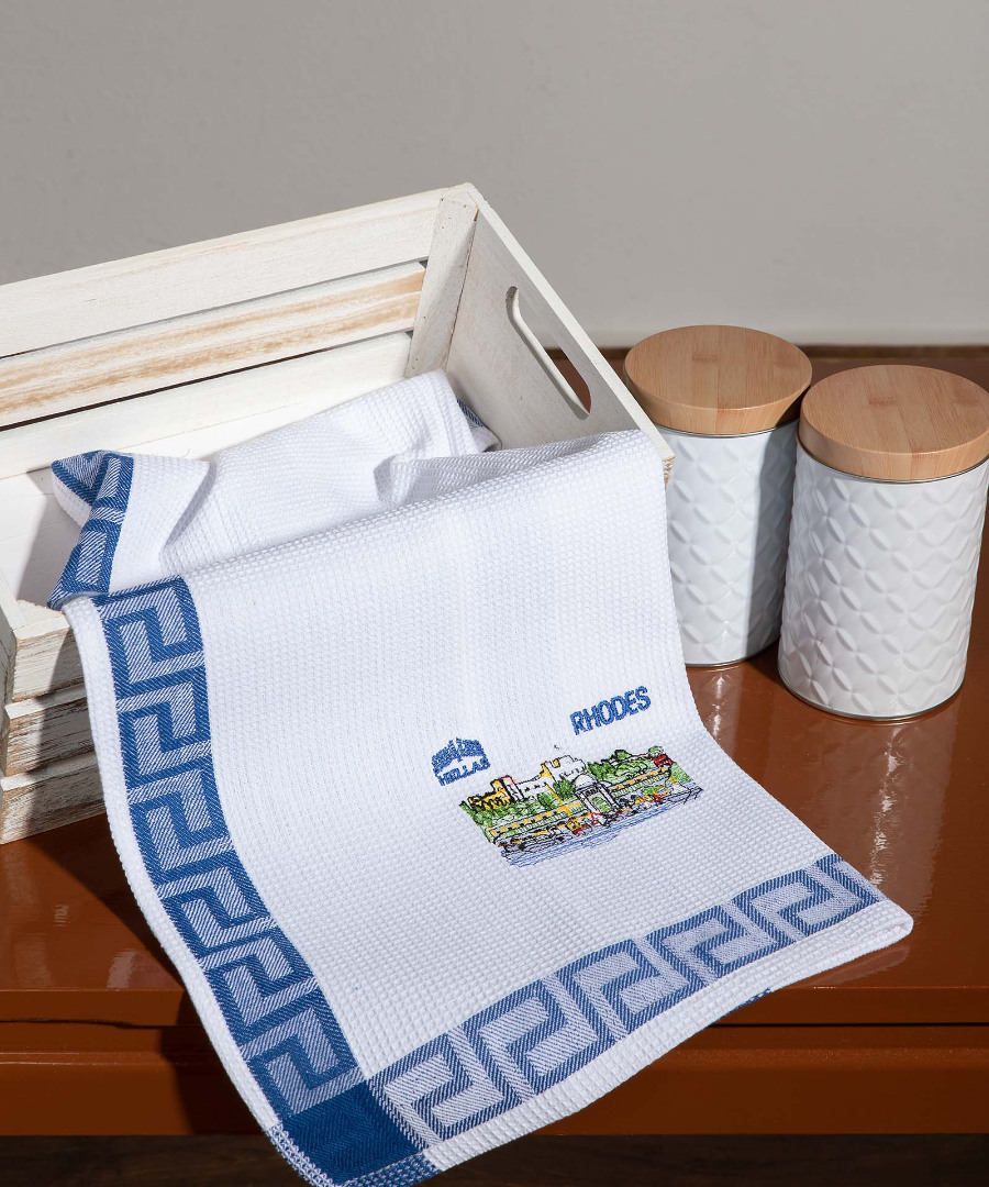 Σετ 12 τεμαχίων ποτηρόπανα (40cm x 60cm) RHODES2