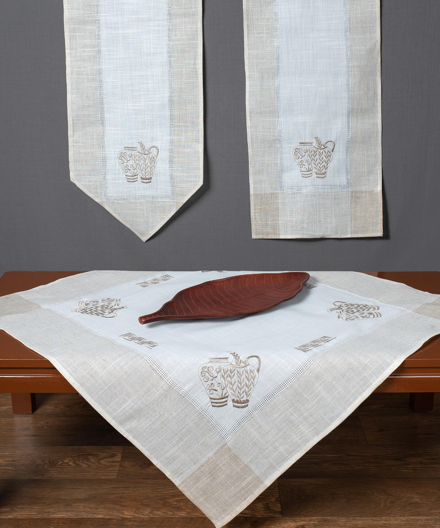 Σετ 3 τεμαχίών 3741 (40cm x 110cm 2x40cm x 40cm) ivory