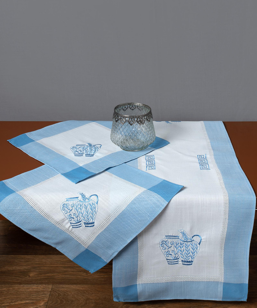 Σετ 3 τεμαχίών 3741 (40cm x 110cm 2x40cm x 40cm) μπλέ