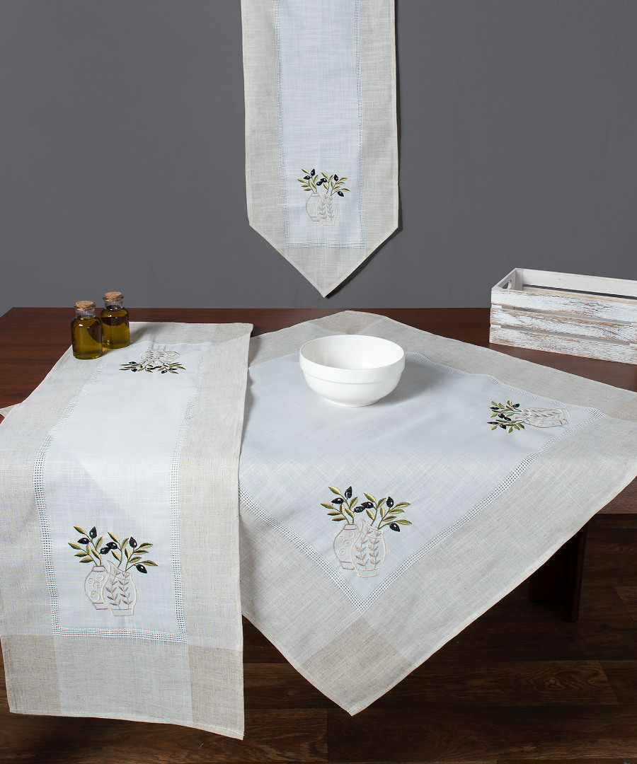 Σετ 3 τεμαχίών N1 (40cm x 110cm 2x40cm x 40cm) ivory