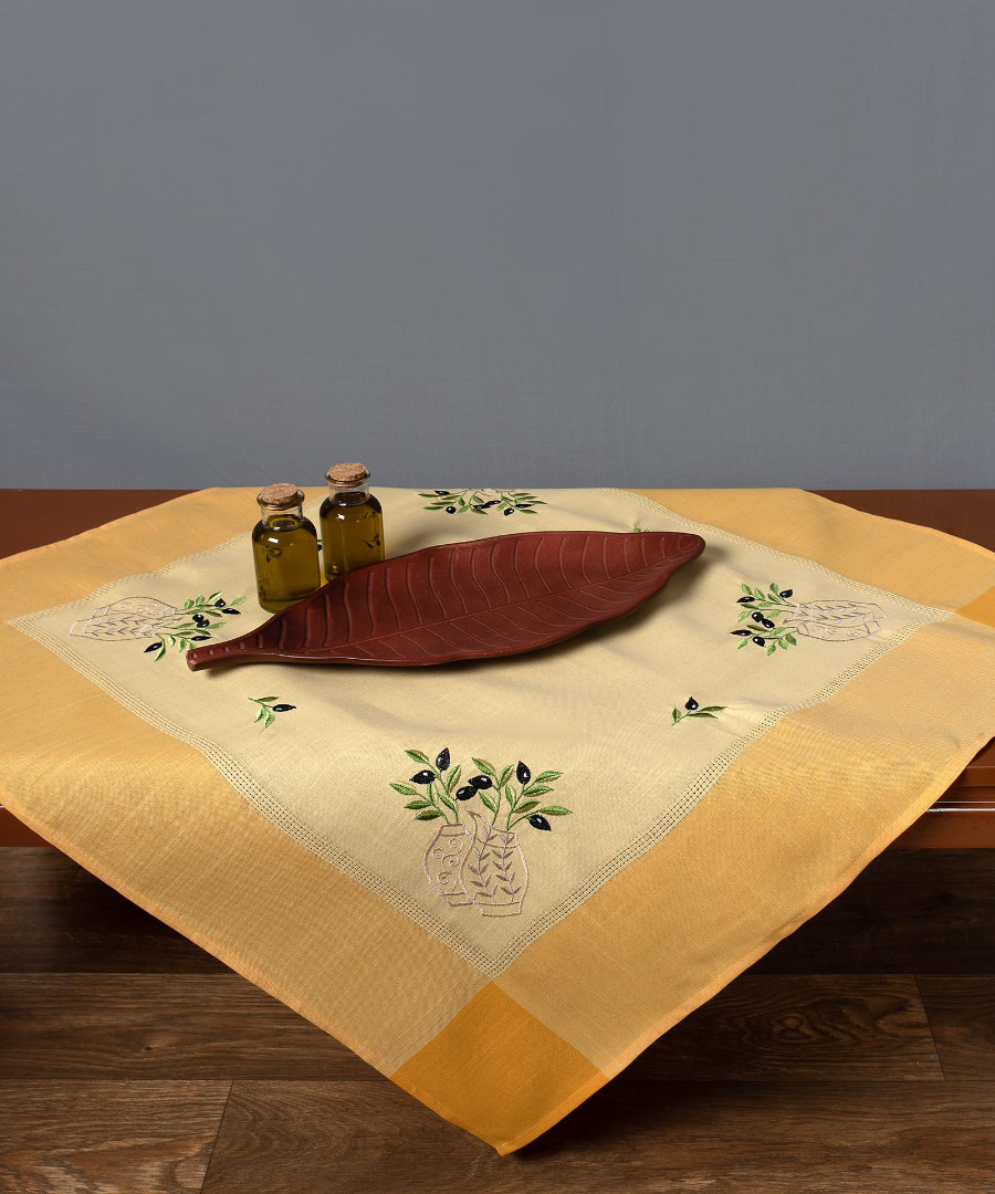 Τραπεζομάντηλο N1 (160cm x 210cm) oval κίτρινο