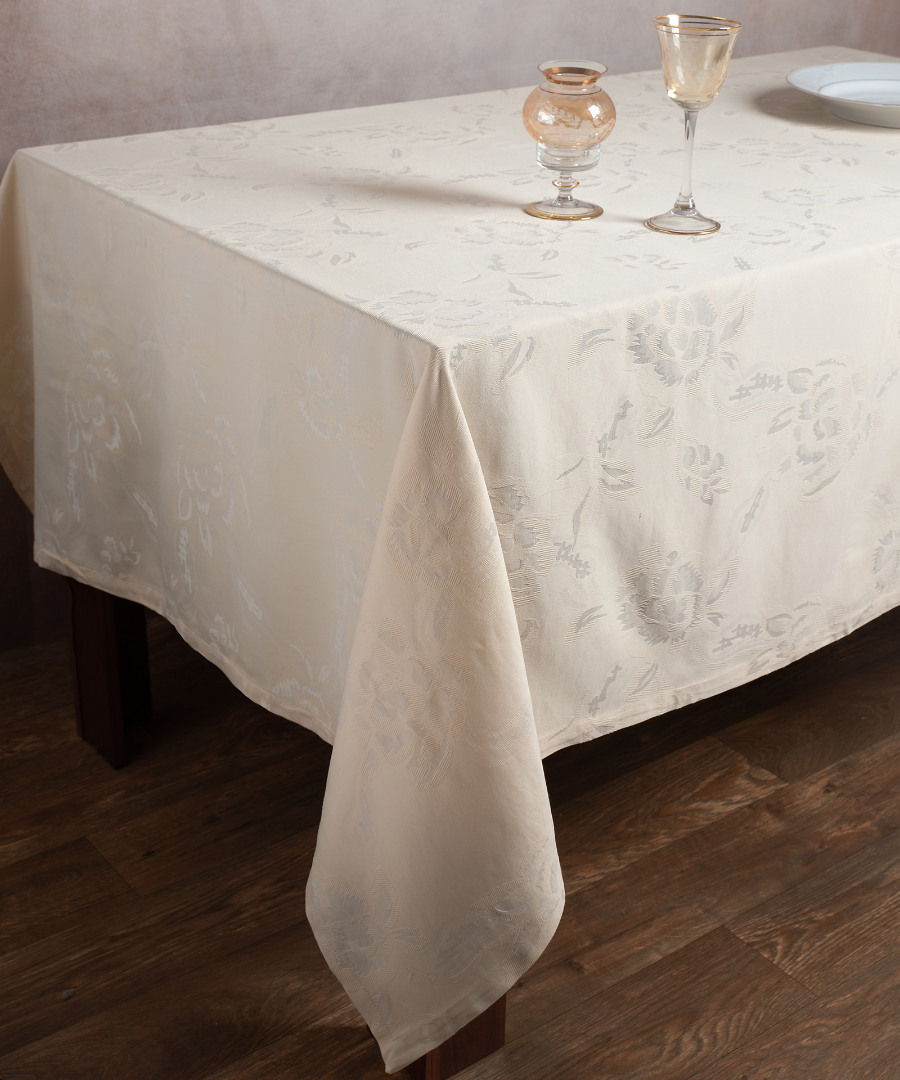 Ζακάρ τραπεζομάντηλο 10190 (140cm x 140cm) μπέζ Ζακάρ τραπεζομάντηλο 10190 (140cm x 140cm) μπέζ