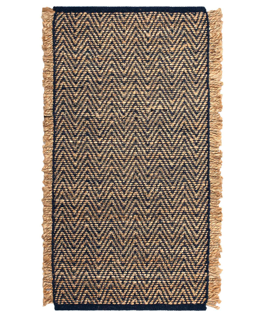 Χαλί γιούτα 1744 (60cm x 130cm) μπλέ