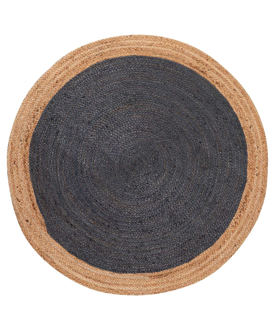Χαλί γιούτα 1750 (200cm) natural/dark grey