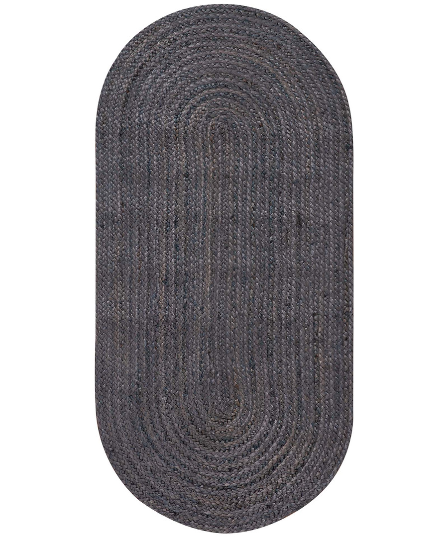 Χαλί γιούτα 1752 (70cm x 160cm) dark grey