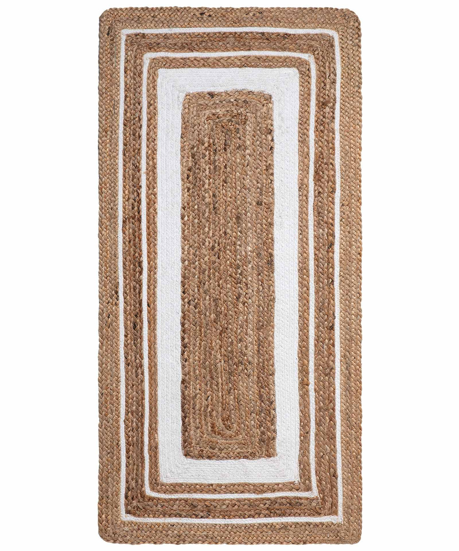 Χαλί γιούτα 1781 (120cm x 180cm) natural/white