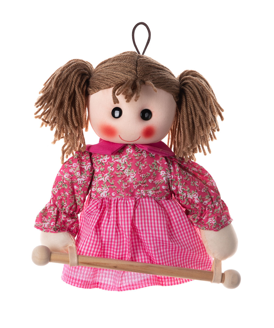 Κούκλα Rail κρεμαστράκι (25cm x 15cm) φούξια