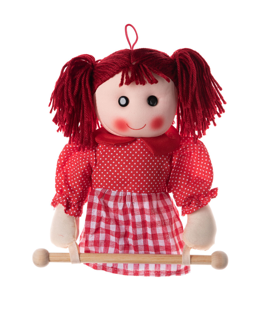 Κούκλα Rail κρεμαστράκι (25cm x 15cm) κόκκινη