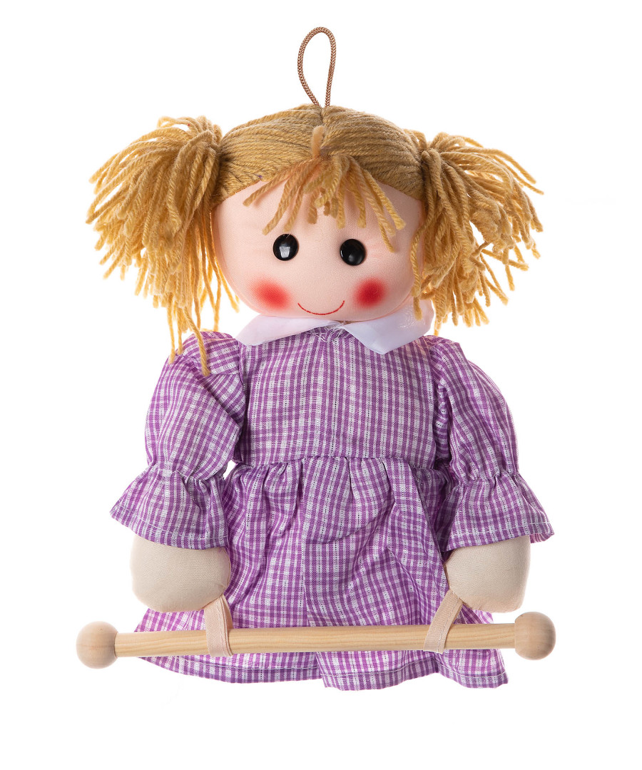 Κούκλα Rail κρεμαστράκι (25cm x 15cm)  λιλά