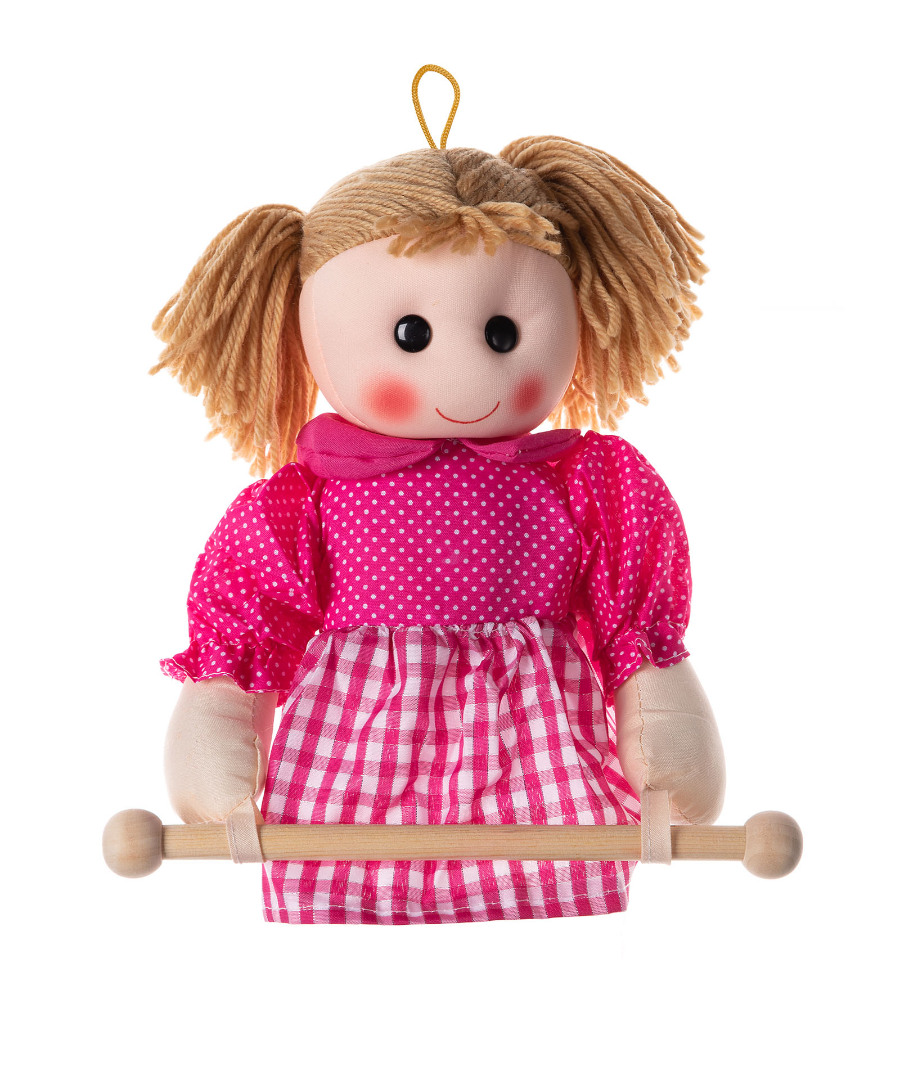 Κούκλα Rail κρεμαστράκι (25cm x 15cm) ρόζ