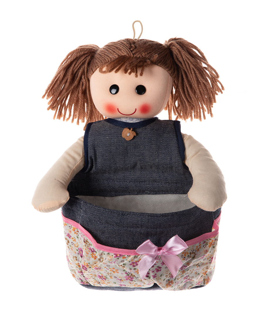 Κούκλα Sylvia με θήκη (30cm x 20cm) jean ivory