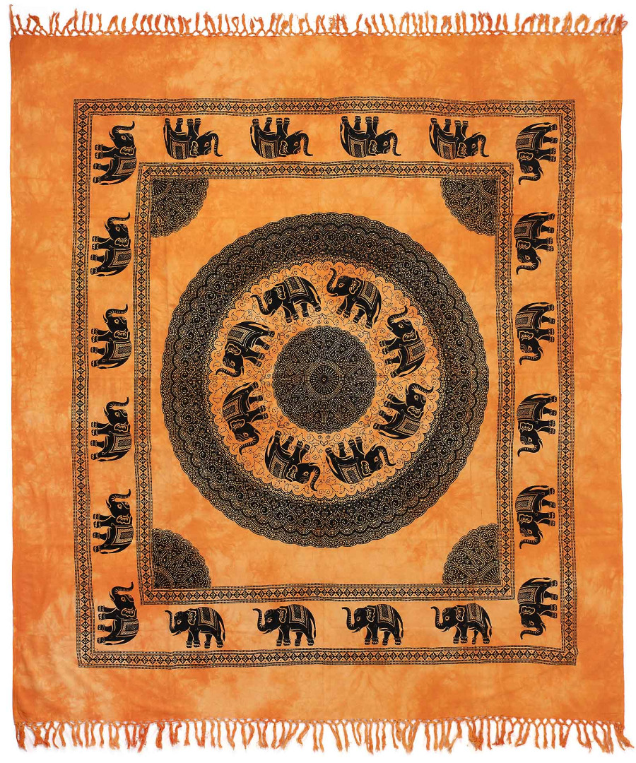 Pestemal διπλό (220cm x 240cm) 19 πορτοκαλί