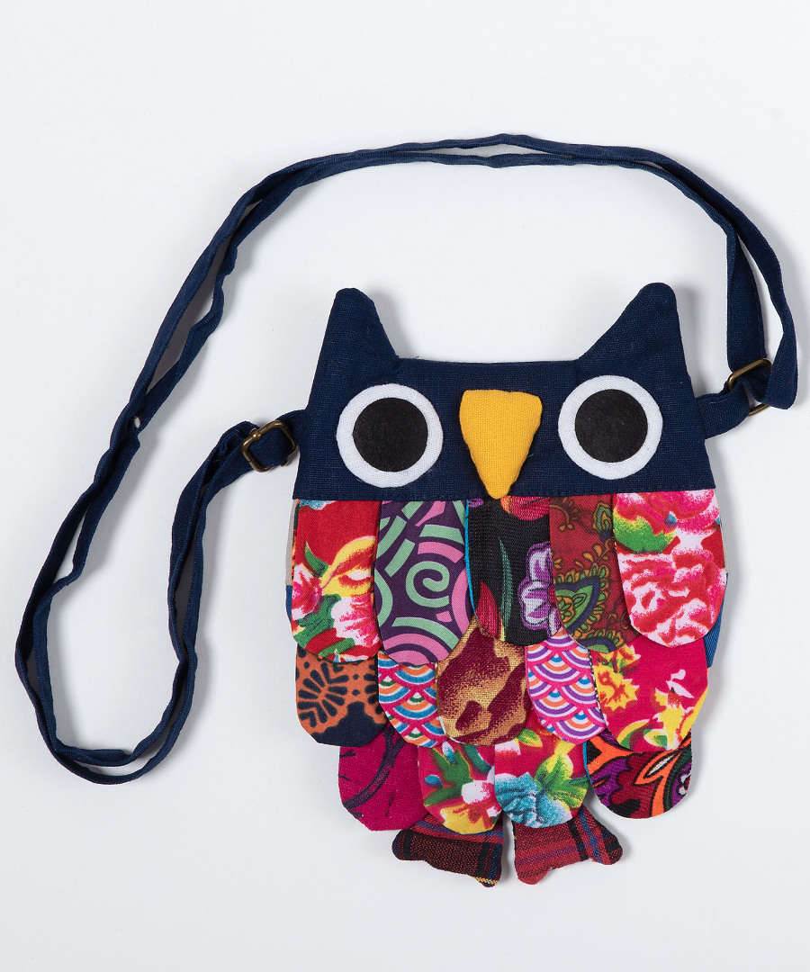 Πορτοφολάκι κουκουβάγια (18cm x 16cm) μπλέ Πορτοφολάκι κουκουβάγια (18cm x 16cm) μπλέ