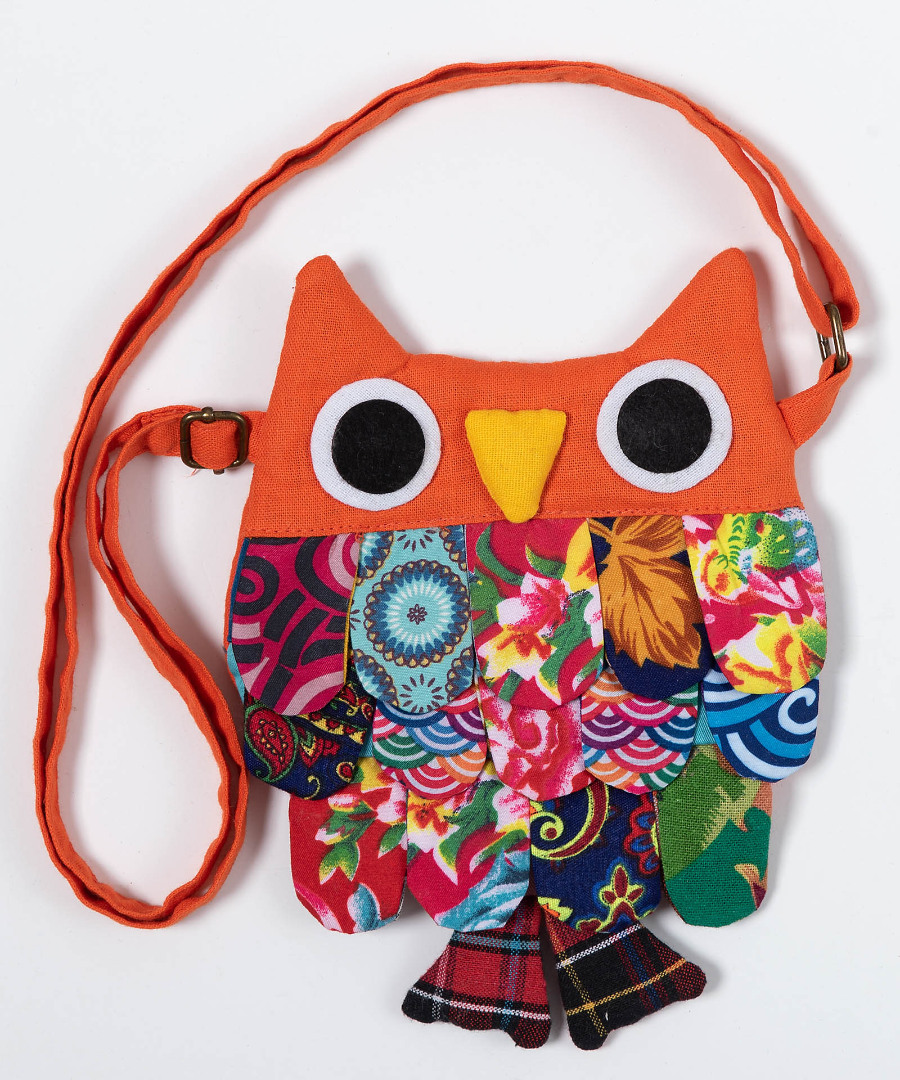 Πορτοφολάκι κουκουβάγια (18cm x 16cm) πορτοκαλί Πορτοφολάκι κουκουβάγια (18cm x 16cm) πορτοκαλί