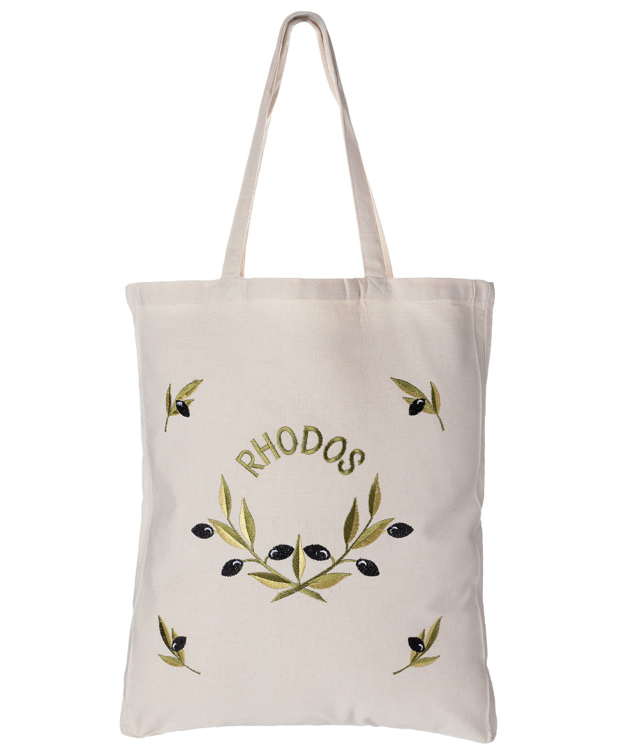 Τσάντα με κέντημα ελιά (45cm x 38cm) RHODES Τσάντα με κέντημα ελιά (45cm x 38cm) RHODES