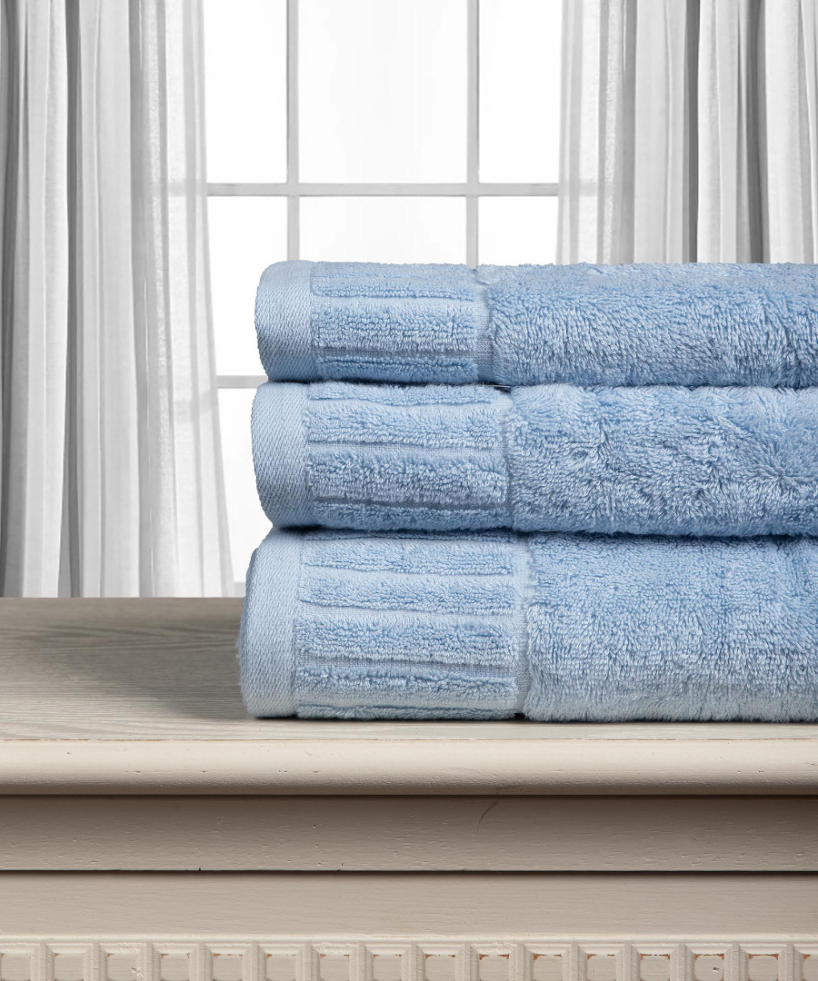 Βαμβακερή πετσέτα ΜΕΛΩΔΙΑ 600gsm (40cm x 60cm) sky blue