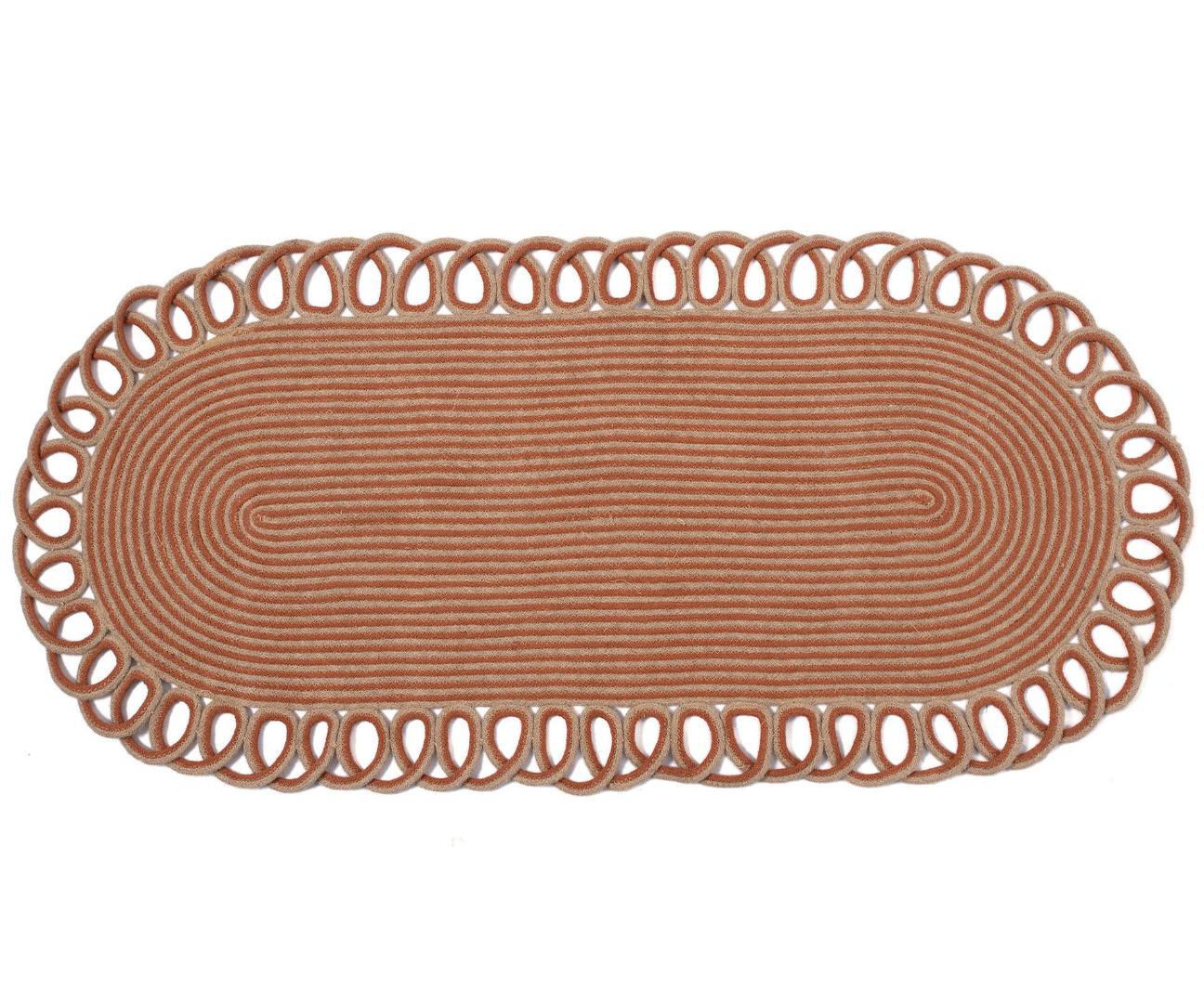 Χαλί γιούτα 1911 (70cm x 160cm) rust