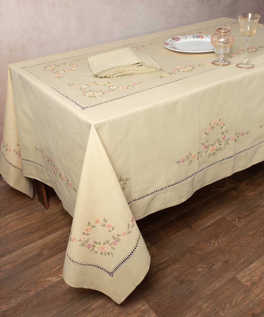 Χειροποίητο Τραπεζομάντηλο 7421 (170cm x 210cm) Λαδί