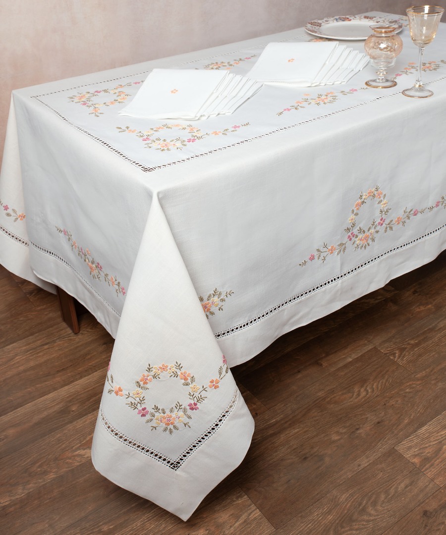 Χειροποίητο Τραπεζομάντηλο 7421 (170cm x 310cm) Ivory