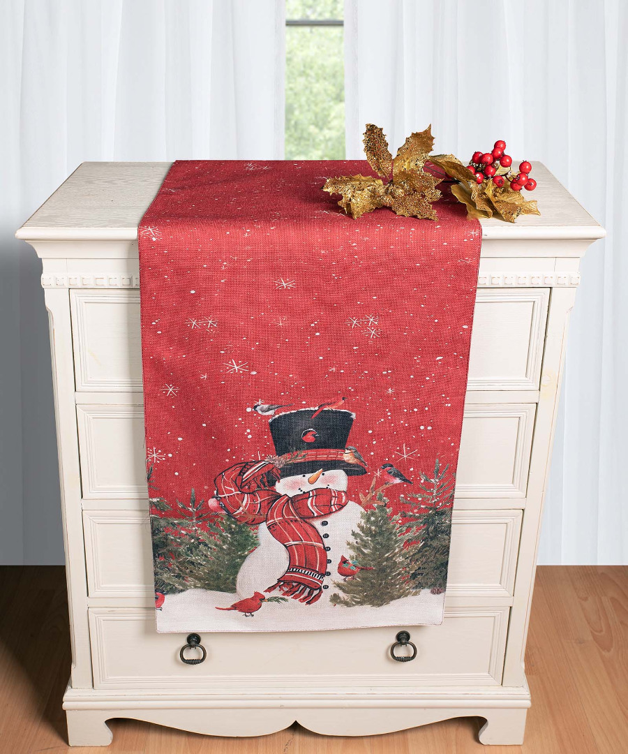 Χριστουγεννιάτικη Τραβέρσα με στάμπα (45cm x 170cm) ks2025-18