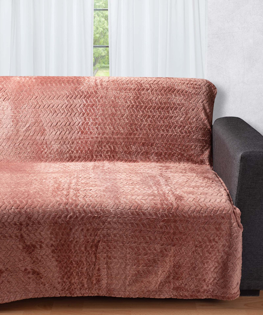 Διακοσμητικό fleece ριχτάρι 34 (150cm x 200cm) σάπιο μήλο
