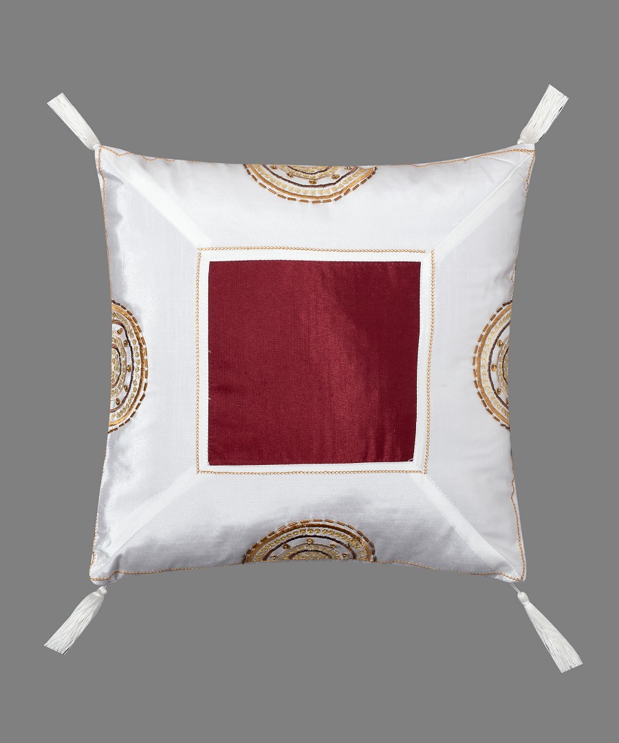 Μαξιλαροθήκη (40cm x 40cm) 612 ΧΜ-45 Μπορντώ
