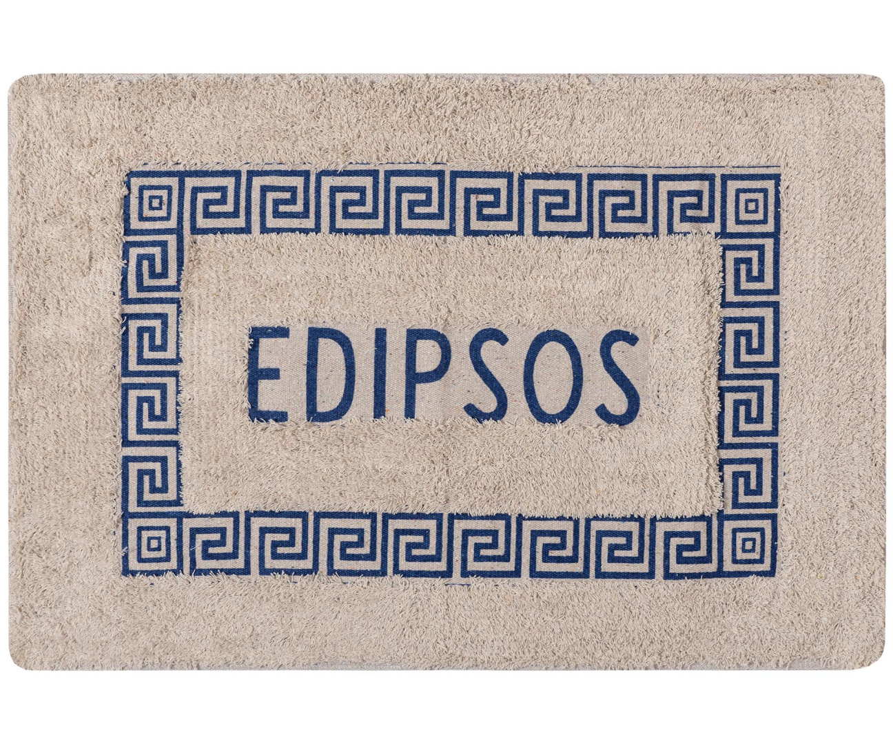 Πατάκι μαίανδρος Αιδηψός (40cm x 60cm) μπλέ