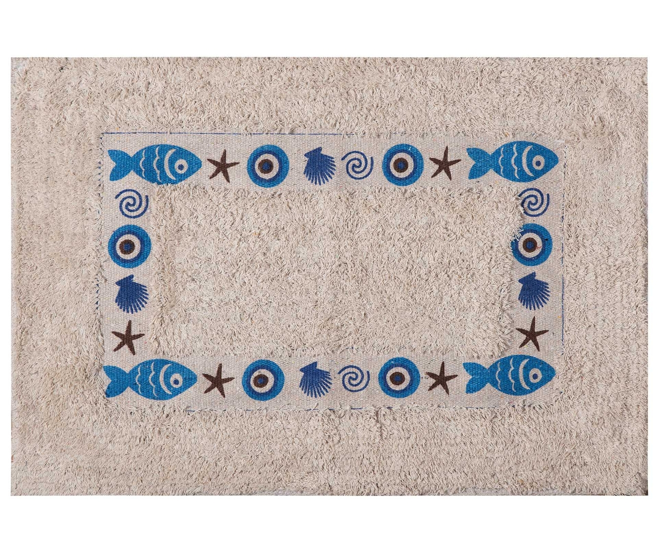 Πατάκι μάτι σκέτο (50cm x 80cm) μπλέ