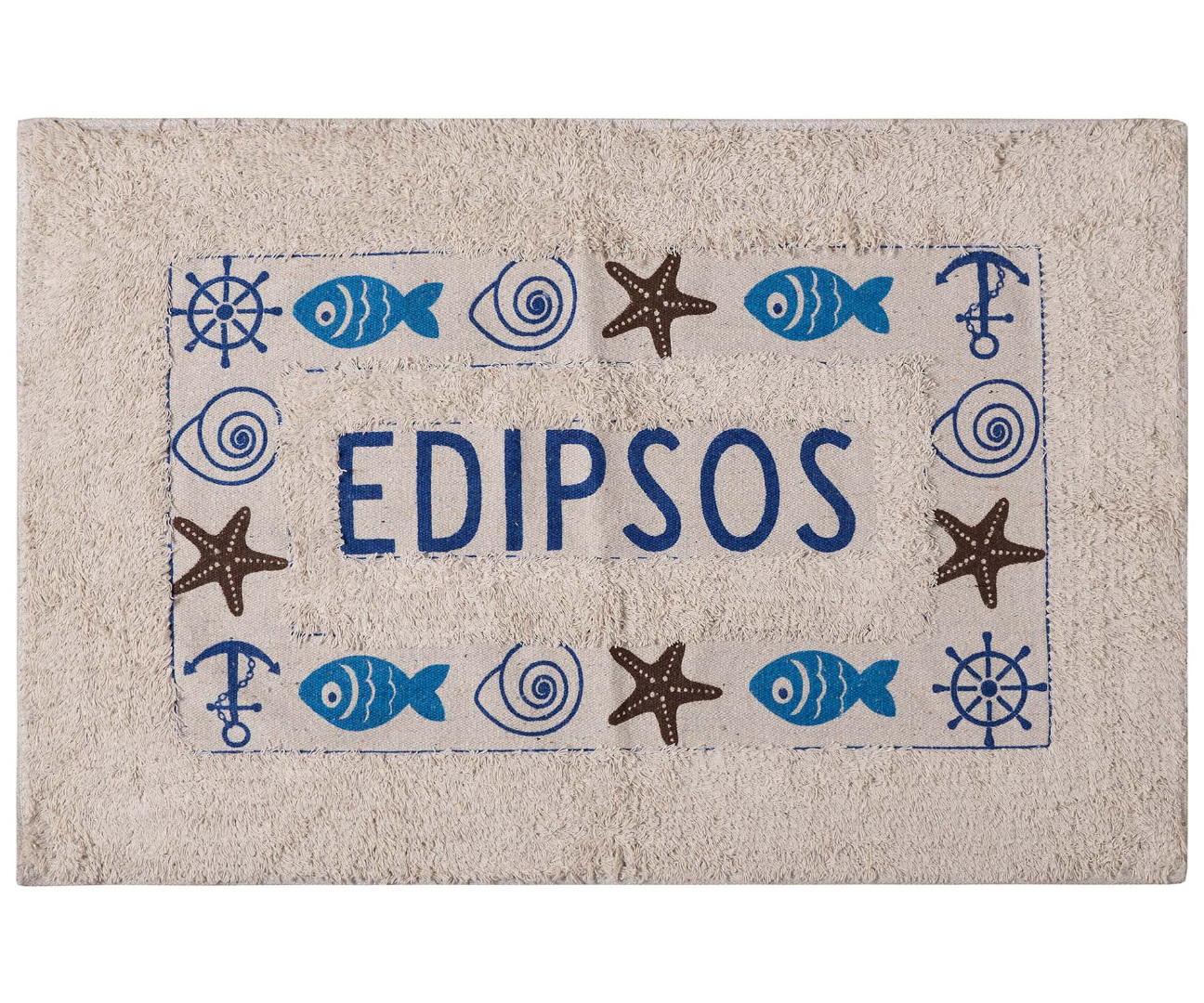 Πατάκι ψάρι EDIPSOS (40cm x 60cm) μπλέ