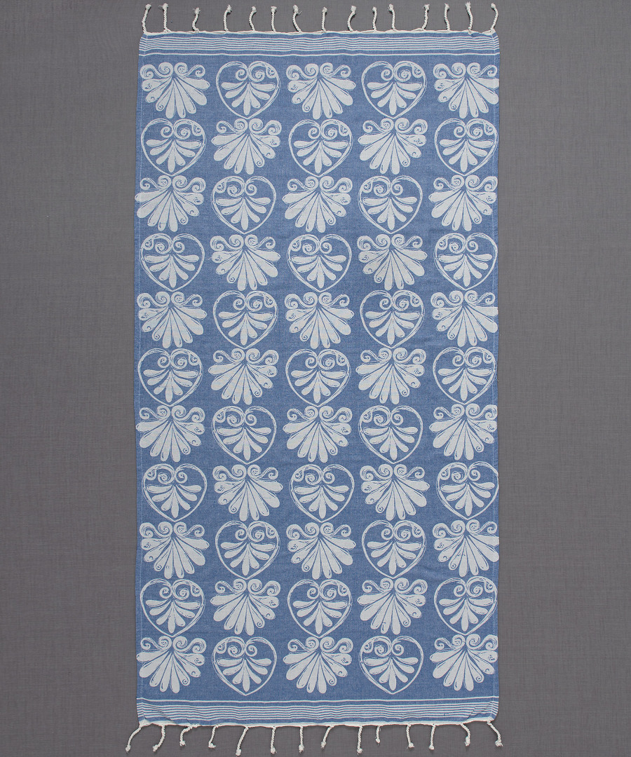 Pestemal sf07 (90cm x 180cm) μπλέ
