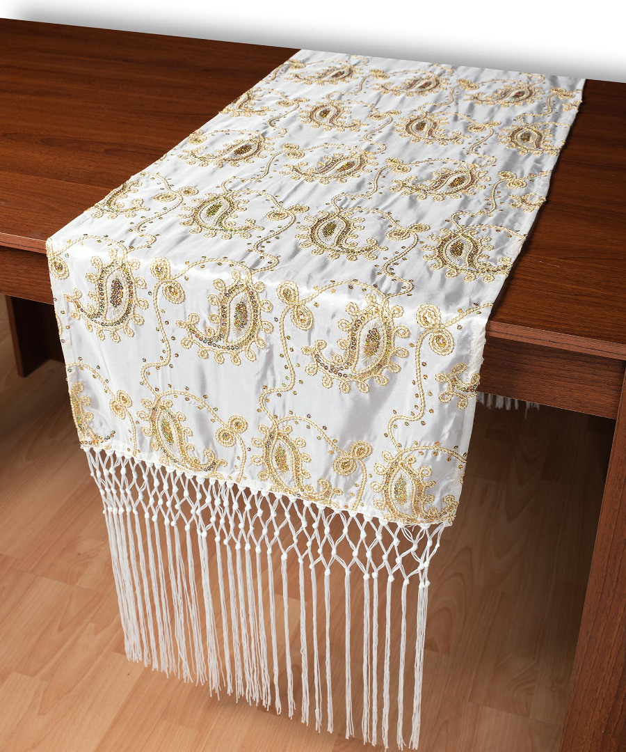 Σατέν τραβέρσα 1028 (50cm x 210cm) λευκό
