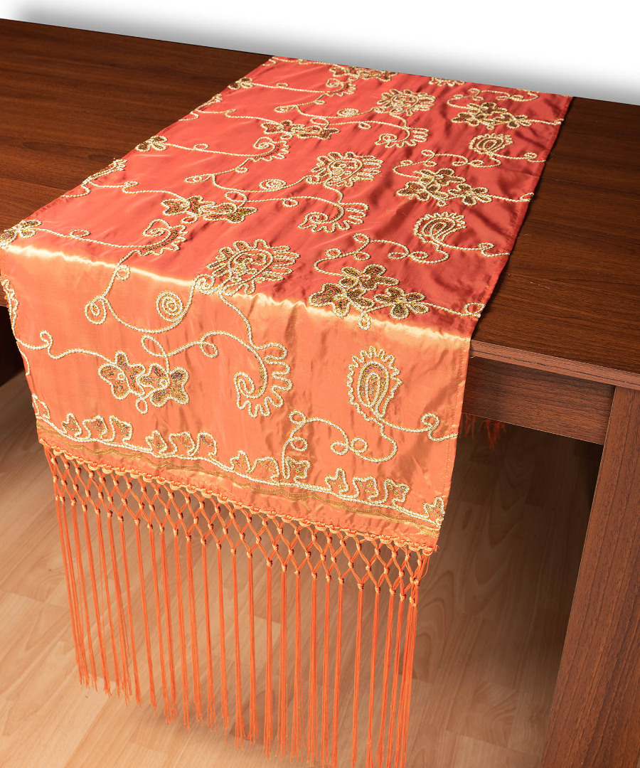 Σατέν τραβέρσα 7710 (50cm x 210cm) πορτοκαλί