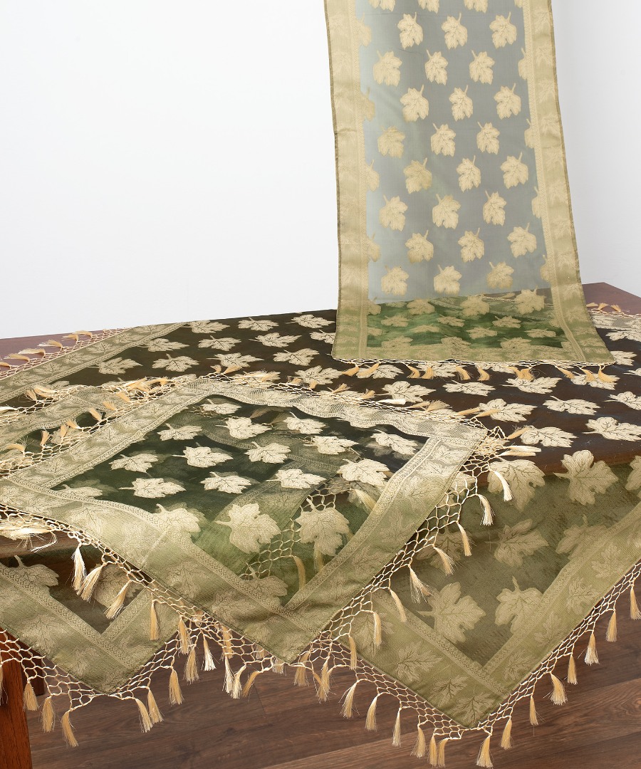 Σετ 4 τεμαχίων (110cm x 110cm, 50cm x 140cm,2x50cm x 50cm) AKB-301 Πράσινο