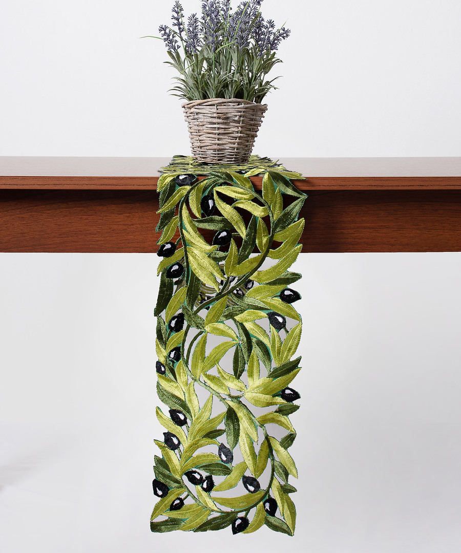 Τραβέρσα 2352 (20cm x 220cm) μαύρη ελιά
