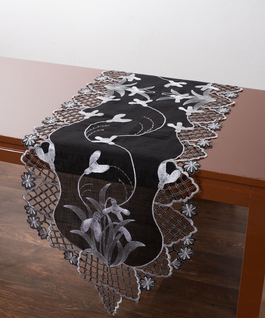 Τραβέρσα (45cm x 170cm) 8215 Μαύρο