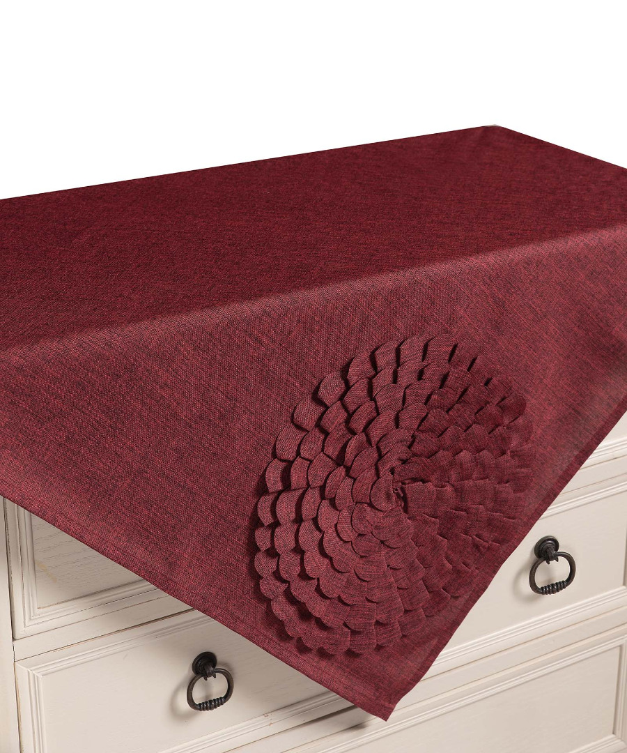 Τραπεζοκαρέ 538 (130cm x 130cm) μπορντώ