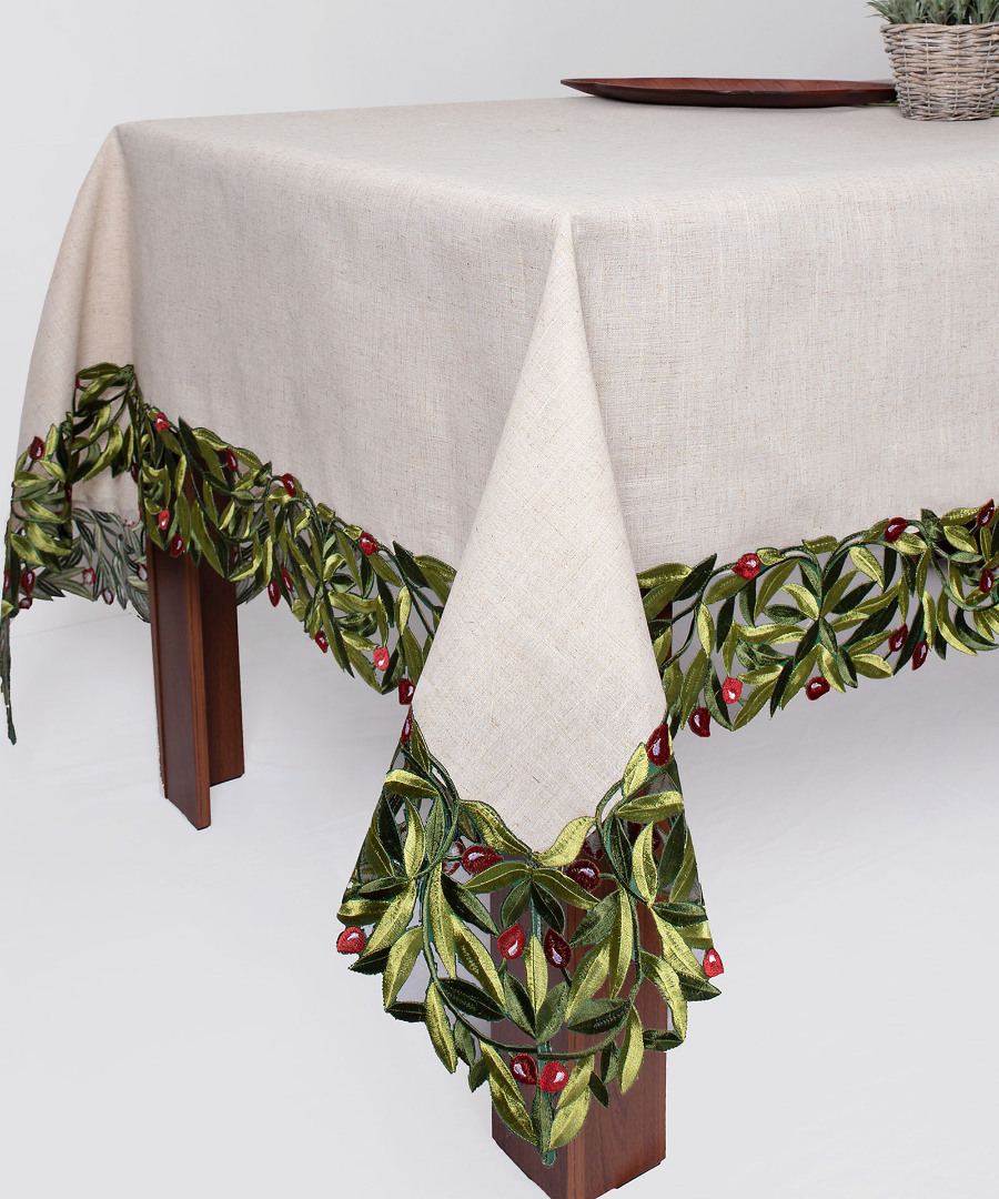 Τραπεζομάντηλο 2353 (160cm x 210cm) κόκκινη ελιά