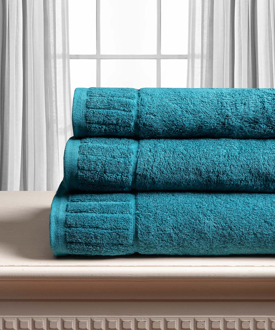 Βαμβακερή πετσέτα ΜΕΛΩΔΙΑ 600gsm (50cm x 100cm) teal