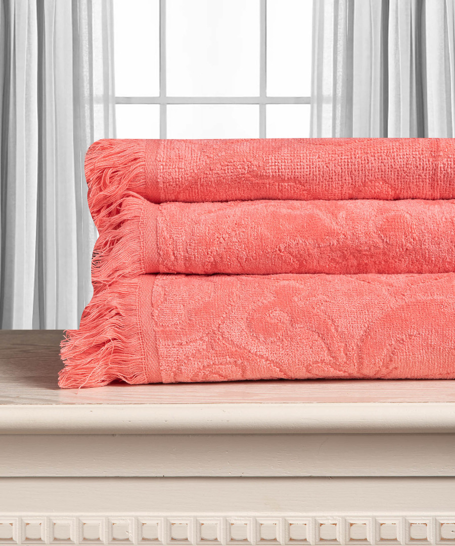 Βαμβακερή ζακάρ πετσέτα ALICIA 520gsm (50cm x 100cm) magenta