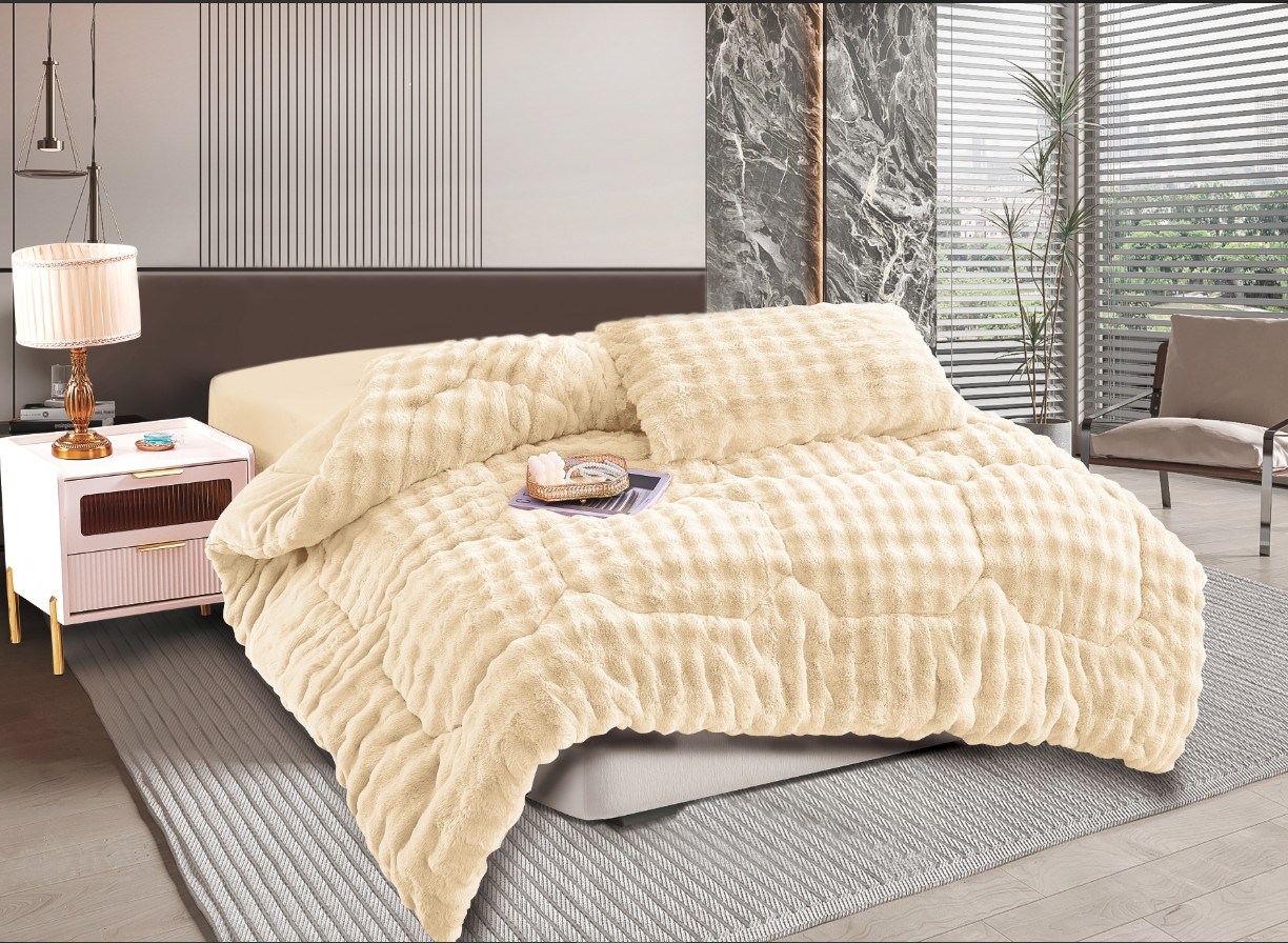 Κουβερτοπάπλωμα burble (170cm x 240cm) cream