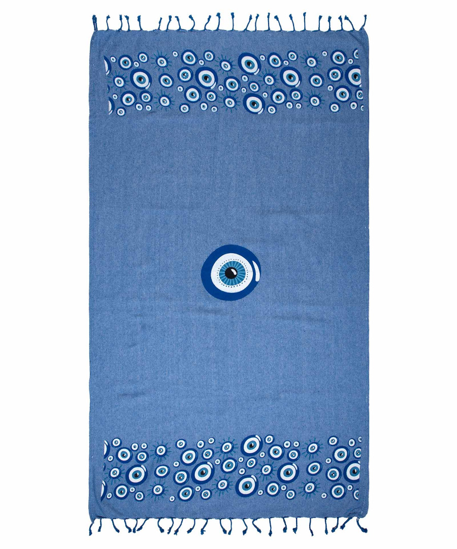 Pestemal nkp544 (90cm x 180cm) μπλέ ροαγιάλ