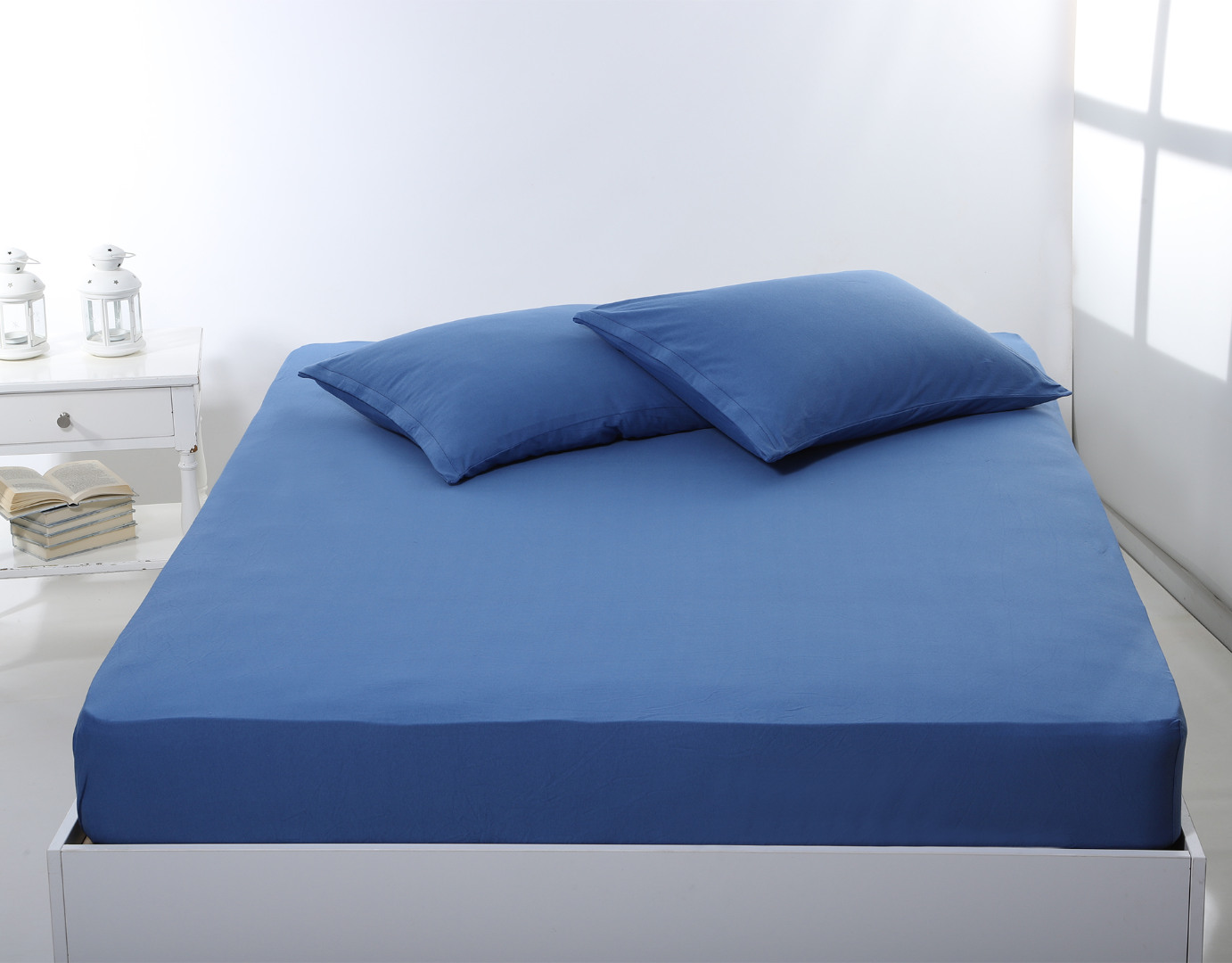 Σεντόνι με λάστιχο jersey (100cm x 200cm + 35cm) jean