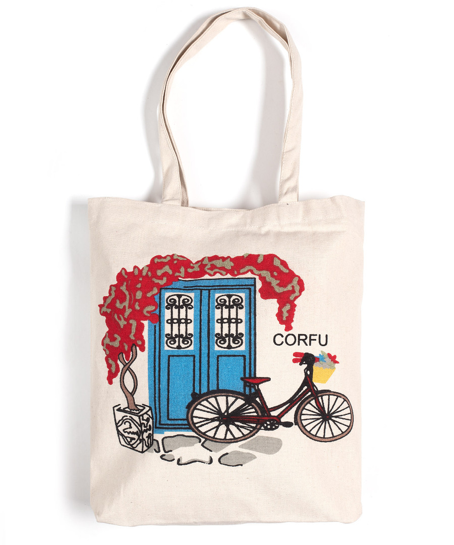 Τσάντα καραβόπανο (40cm x 40cm x 10cm) canvas 2 CORFU