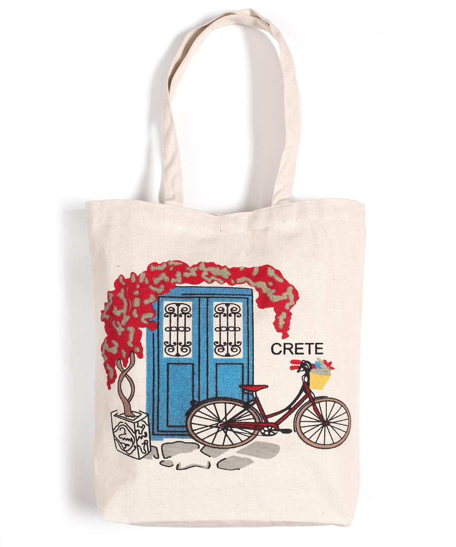 Τσάντα καραβόπανο (40cm x 40cm x 10cm) canvas 2 CRETA